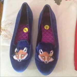Tory Burch Fox velvet loafers